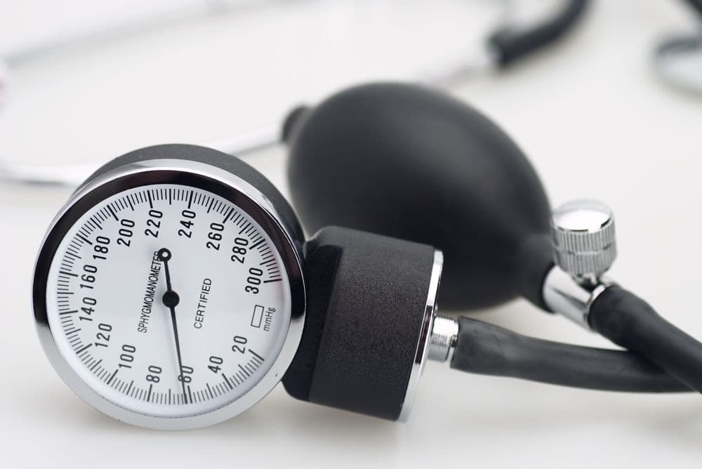 Blood pressure cuff and stethoscope