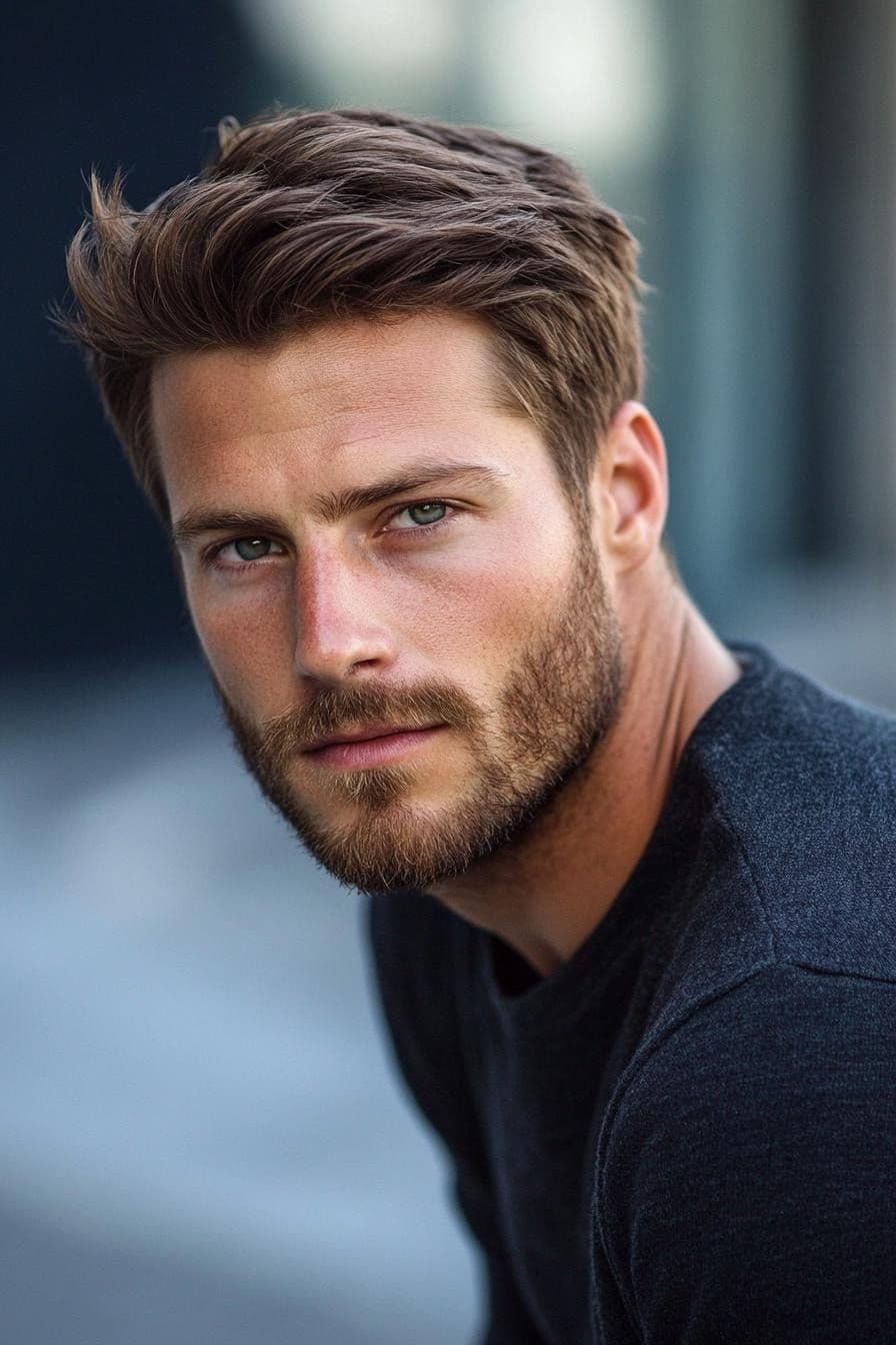 Man with thick, full hair